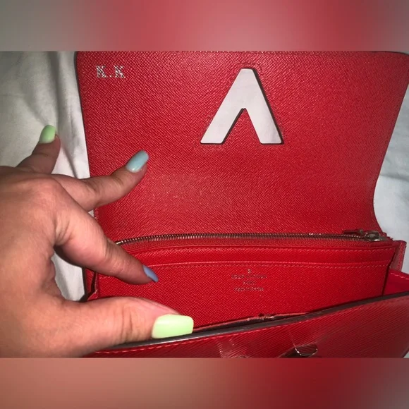 Authentic Red Louis Vuitton Epi Twist Wallet - Picture 9 of 9